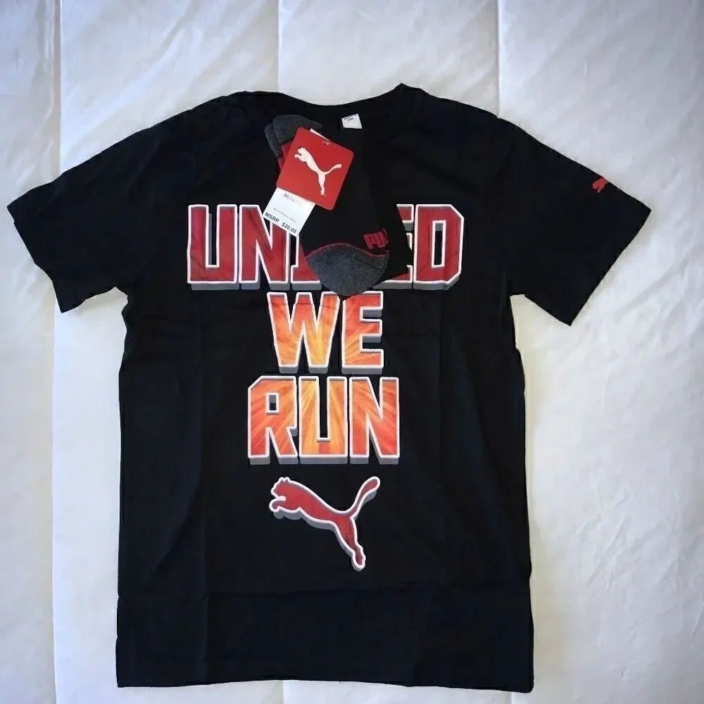 PUMA Boys' 2-Piece Graphic Tee and Sock